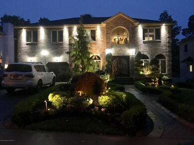 front at night