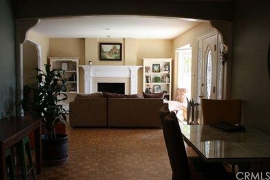 Dining area opens to living room.