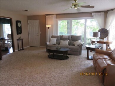 Living Room w/ 2nd Entry Door