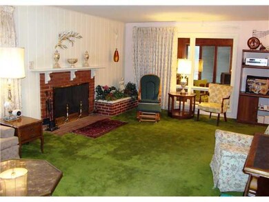 Living Room. Oversized living room with woodburnin
