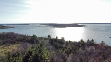 drone shot of waterview