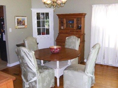 Bright, beautiful dining room with period built-in