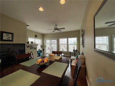 Dining room through to the living room.