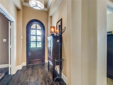 This front entrance door really makes a statement!