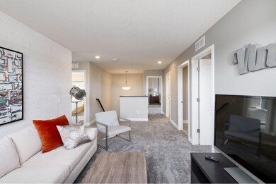 Large upper level loft adds a great hang-out space! Finishes will vary.