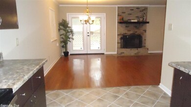 Dining Room with French Doors Leading to Deck