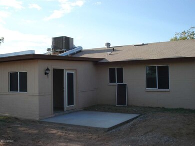 Rear view of home