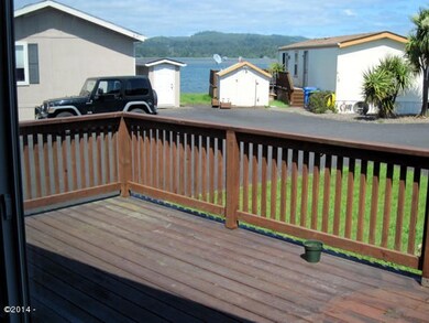 Deck with bay view