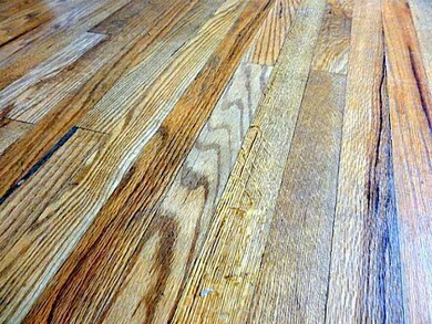 Close up of hardwood flooring