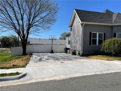 Four car paved driveway