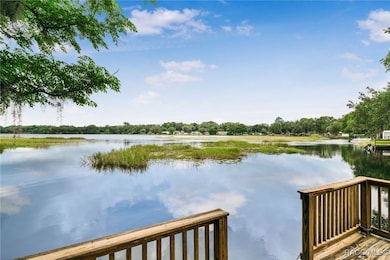 View of the lake from the boat dock