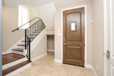 Upon entering into the large entry space immediate