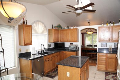 Kitchen W/ Vaulted Ceilings