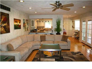 Fabulous family room with gas fireplace.