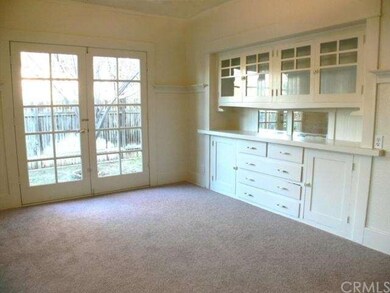 Original built-in hutch in formal dining room and 