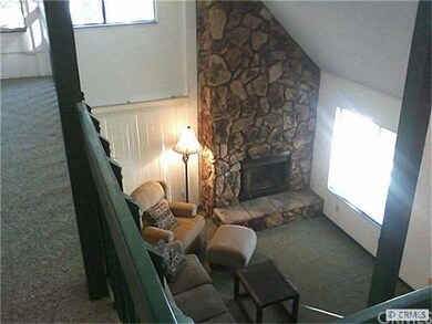 Looking down from loft