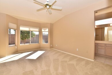 Spacious master suite.