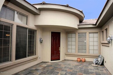 Private gated courtyard