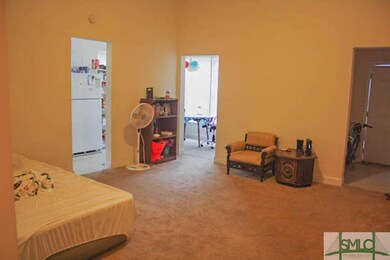 Great room/living room in downstairs apartment.Mad