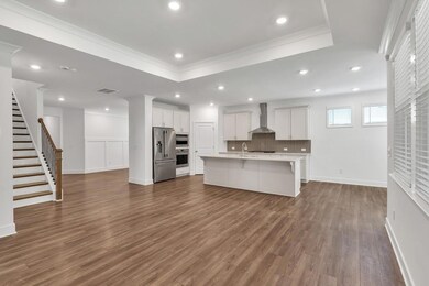 View from Family Room to Kitchen