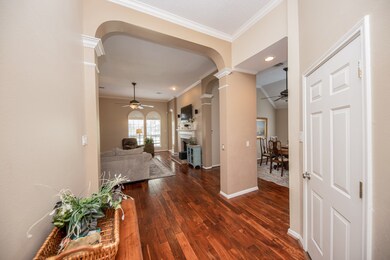 Garage entry door on the right
