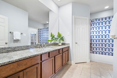 Two walk-in closets are available.