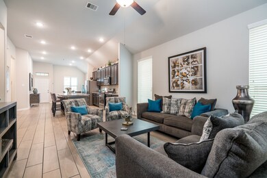 Very open floor plan! Wood-look tile flooring.