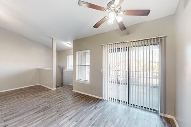 Unfurnished room featuring light hardwood / wood-s
