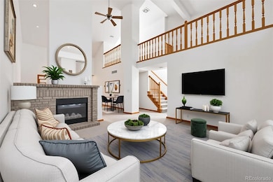 Spacious Family Room- virtually staged