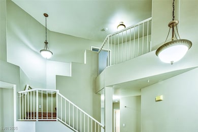 Elegant stair way with gallery railing