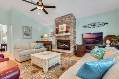 Living Room w/Vaulted Ceiling