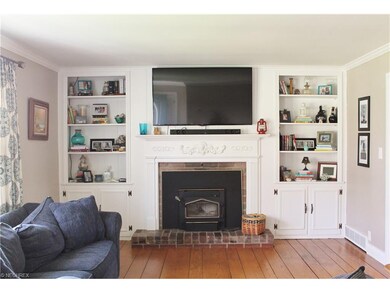 Living Room w/Wood Burning Fireplace