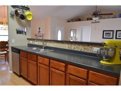 Kitchen. Pretty solid surface counters and tile ba