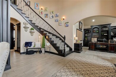 From Formal Dining View to Front Entry - To Office