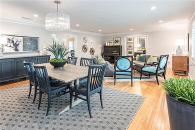 Living space 2 with cove ceilings and recessed lig