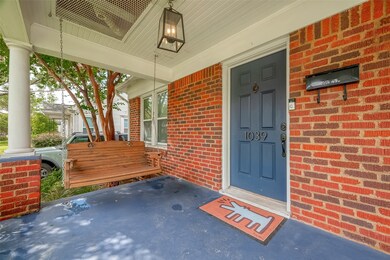 Inviting front porch.