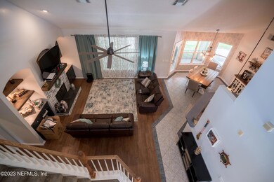 View of living room from Loft