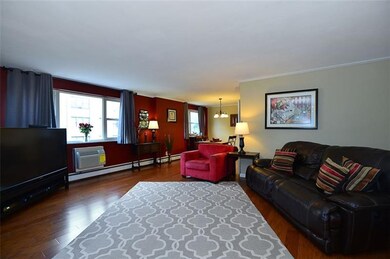 Living room with Engineered flooring