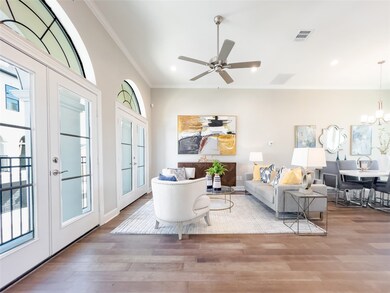 2nd floor- Living space with two french patio door