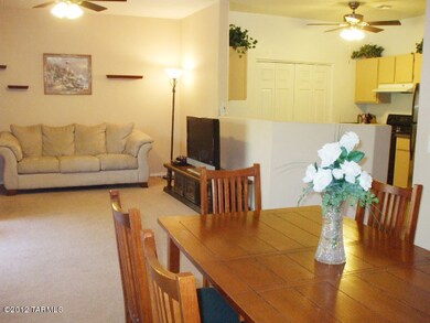 Living room and kitchen