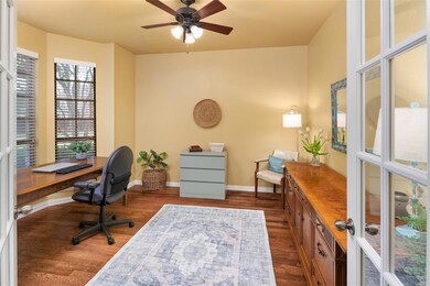 Office is located at the front of the home provide