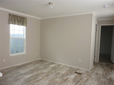 Dining area with tile plank flooring
