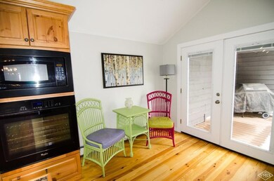 View of back patio off of kitchen.