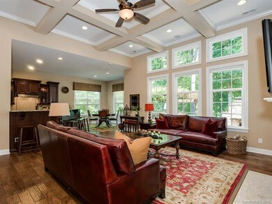 Family room, breakfast eating area and kitchen