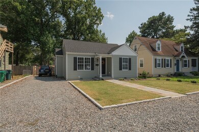 View of front of home with a front yard