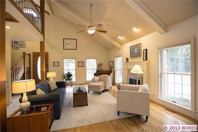 Another view of the living room shows off the larg