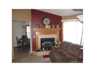 Here is the view of the beautiful gas fireplace an