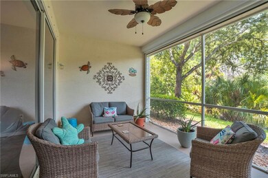 Sunroom featuring ceiling fan