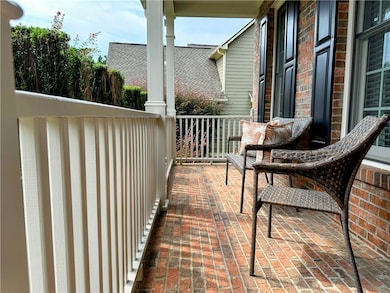 View of covered porch