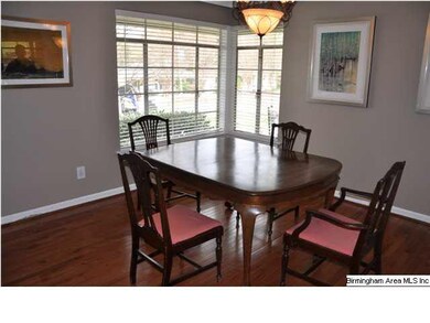 Spacious dining room with corner windows!